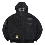 Clints Hooded Needle Punch Bomber