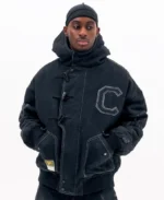 Clints Hooded Needle Punch Bomber g