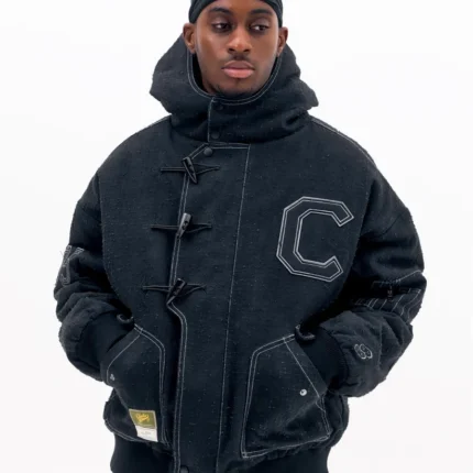 Clints Hooded Needle Punch Bomber g
