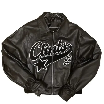 Clints Inc Leather Jacket – Black