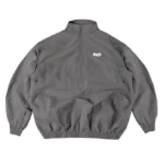 Grey Shell Track – White Logo Jacket