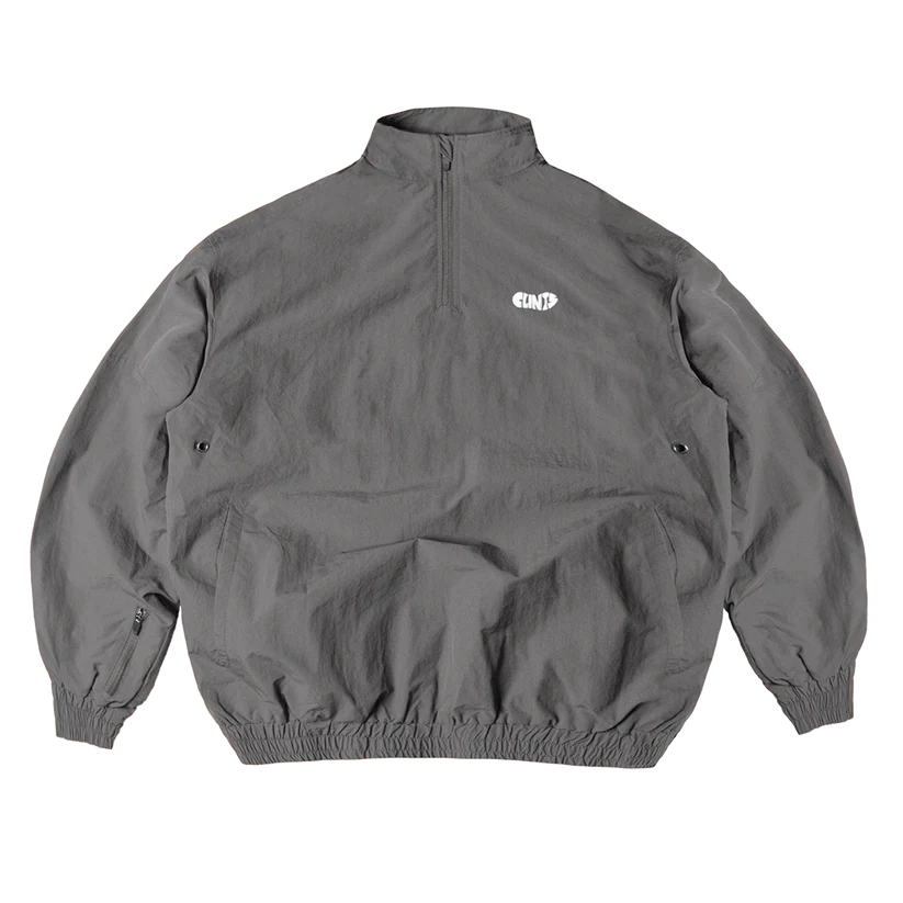 Grey Shell Track – White Logo Jacket Grey Shell Track – White Logo Jacket