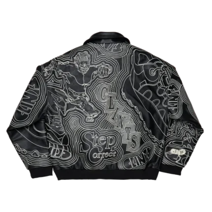 Real Leather Jacket – Black f