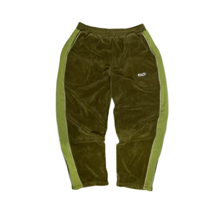 Velour track – Olive Green pant